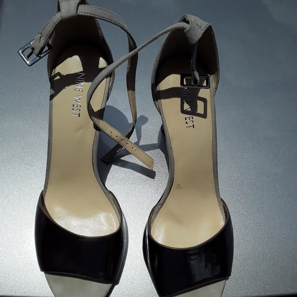 Open toe Nine West heels